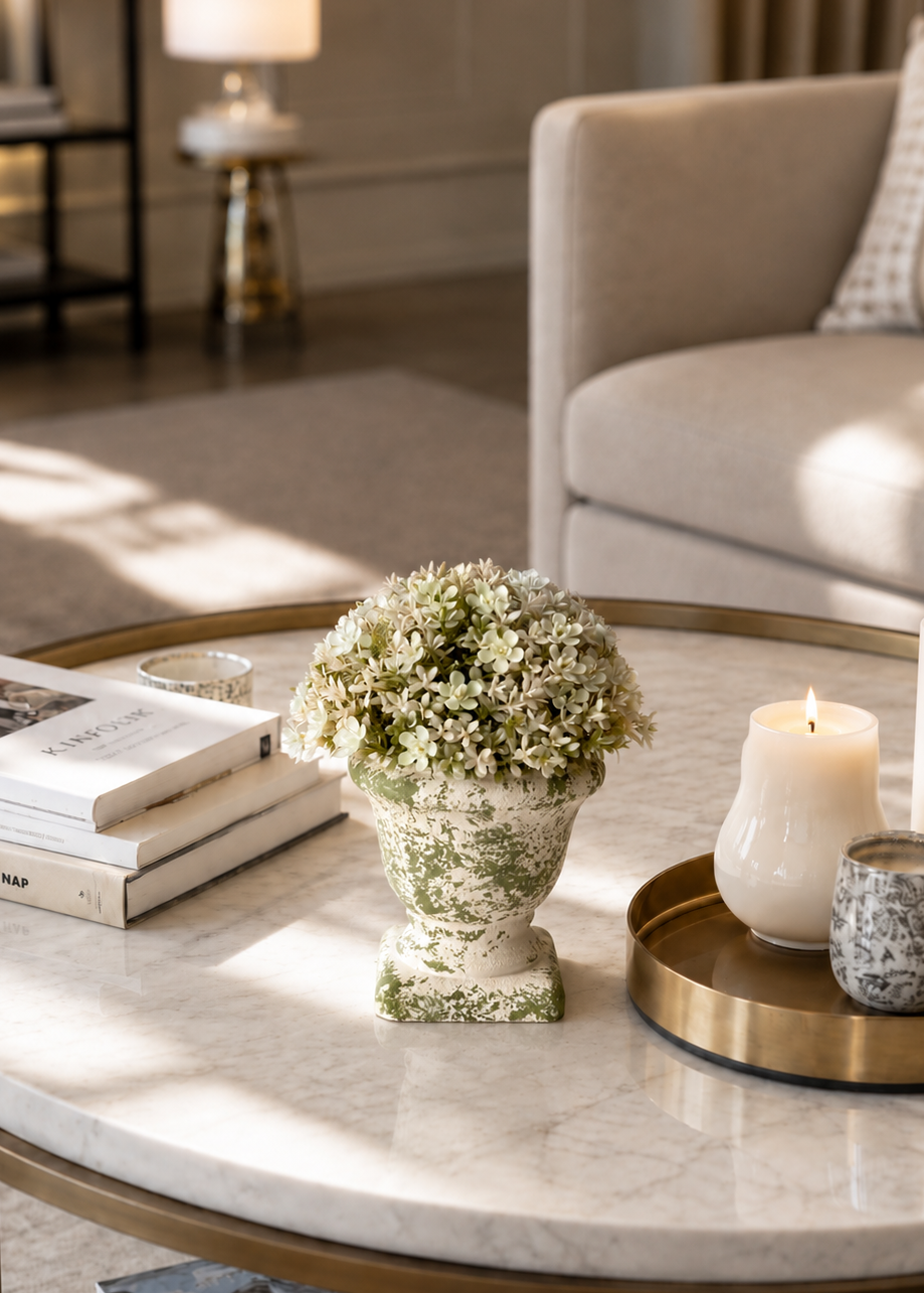 Artificial Fiora Mini Ball Plant – Ivory