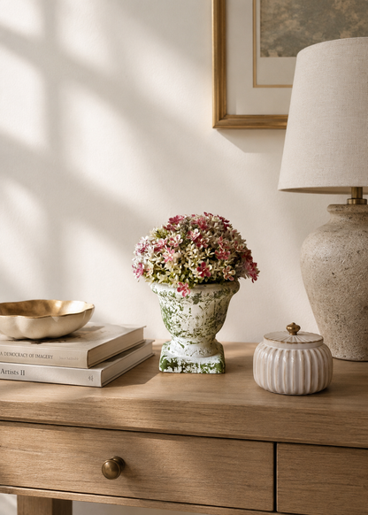 Artificial Fiora Mini Ball Plant – Deep Pink