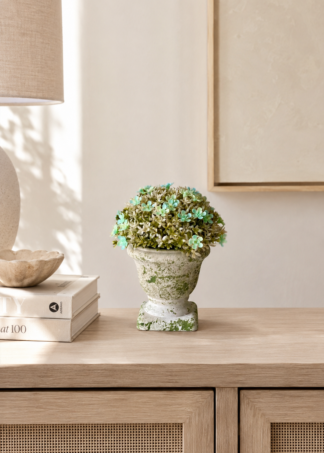Artificial Fiora Mini Ball Plant – Mint Green