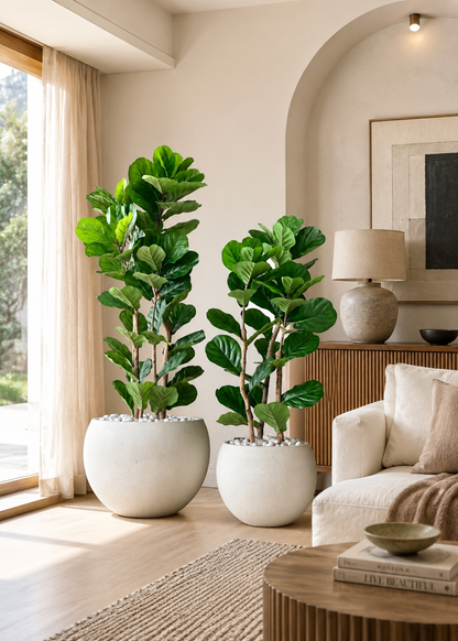 Artificial Verde Fiddle Fig Plant - 5 Feet