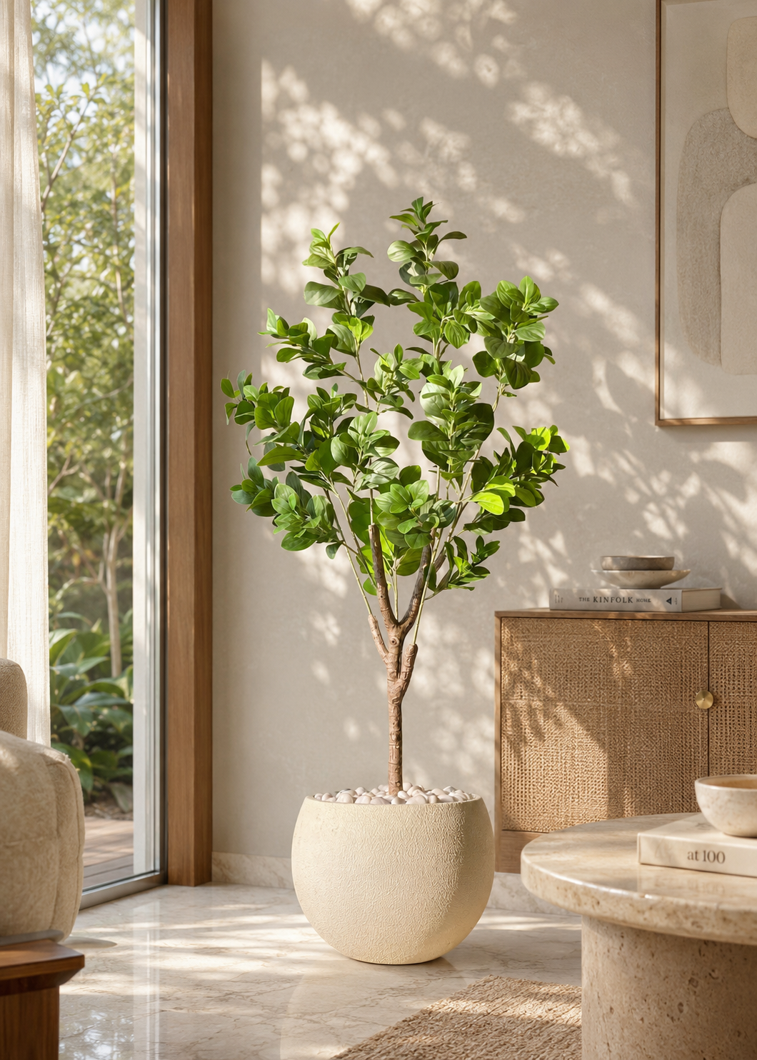 Artificial Dense Peperomia Plant - 5 Feet