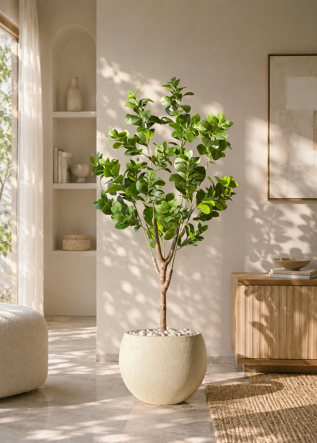Artificial Dense Peperomia Plant - 5 Feet