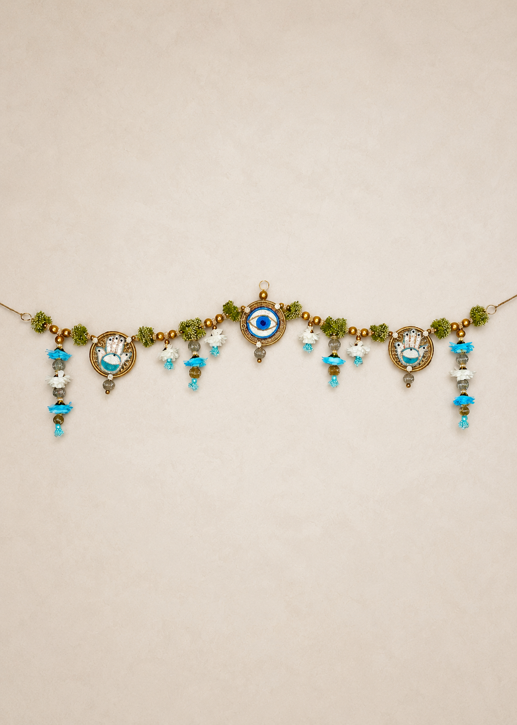 Festive Hamsa and Evil Eye Toran