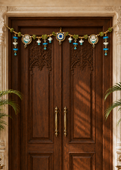 Festive Hamsa and Evil Eye Toran