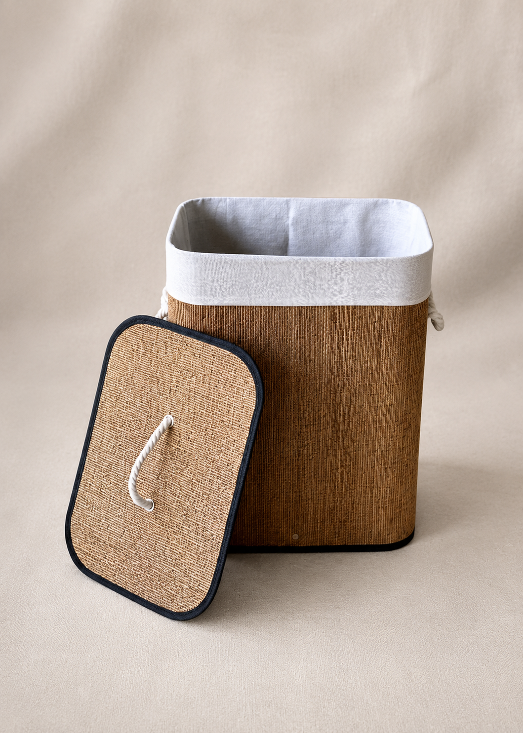 Terra Laundry Basket - White &amp; Brown