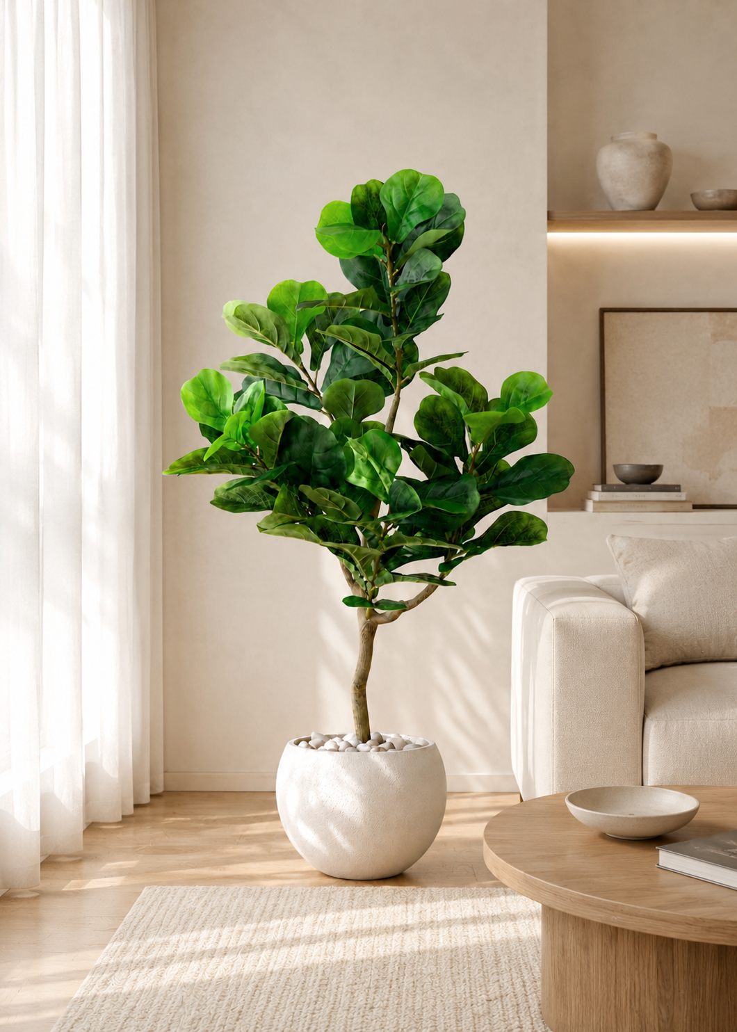 Artificial Serene Fiddle Plant - 4 Feet