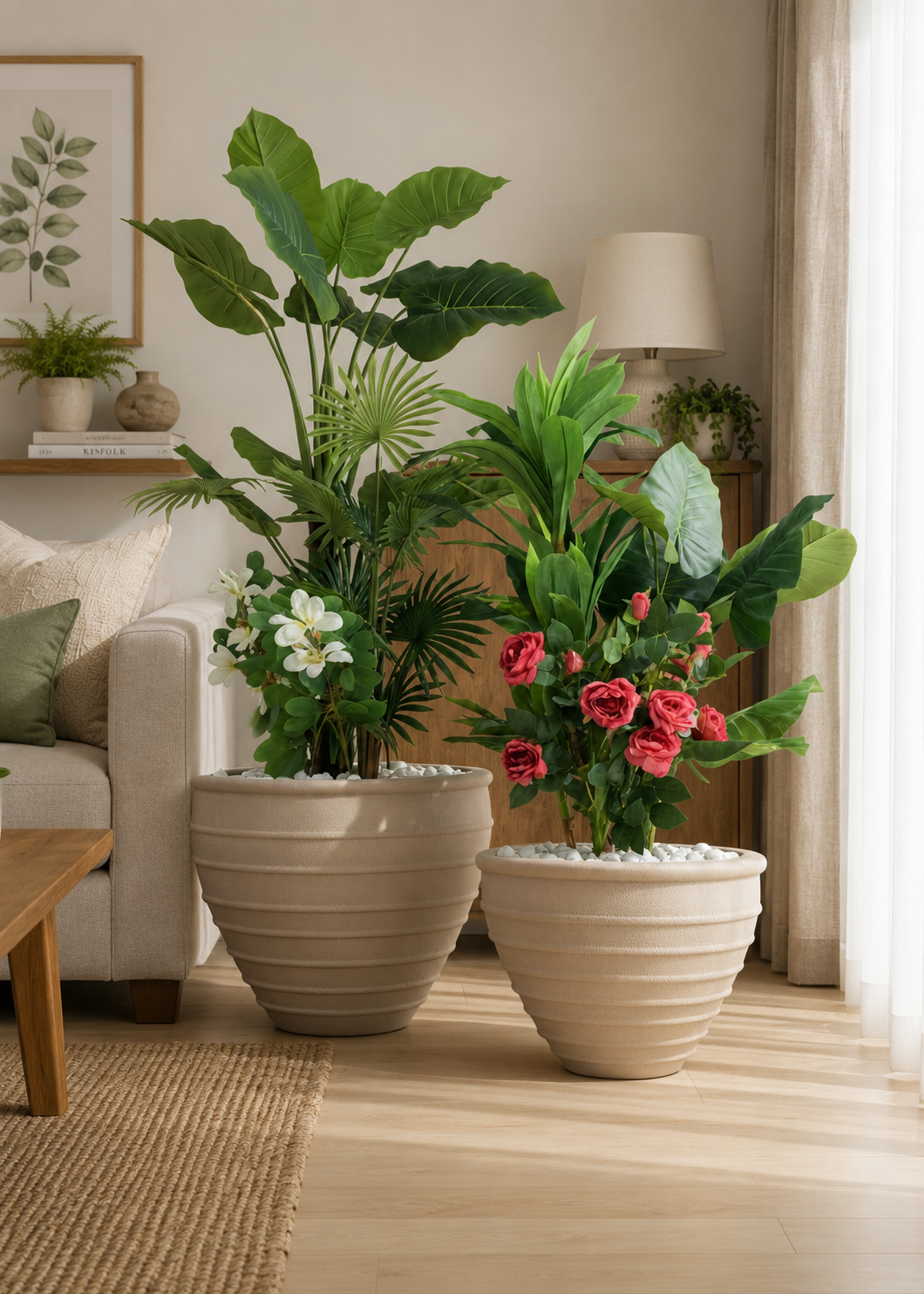 Grandeur Planters - Beige