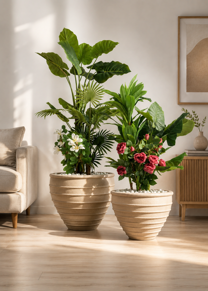 Grandeur Planters - Beige