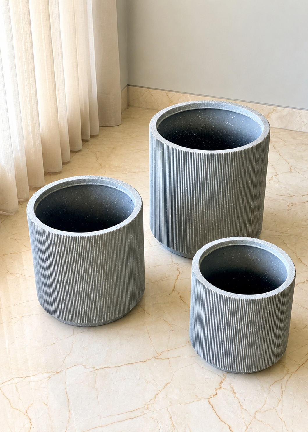 Panorama Fluted Planters