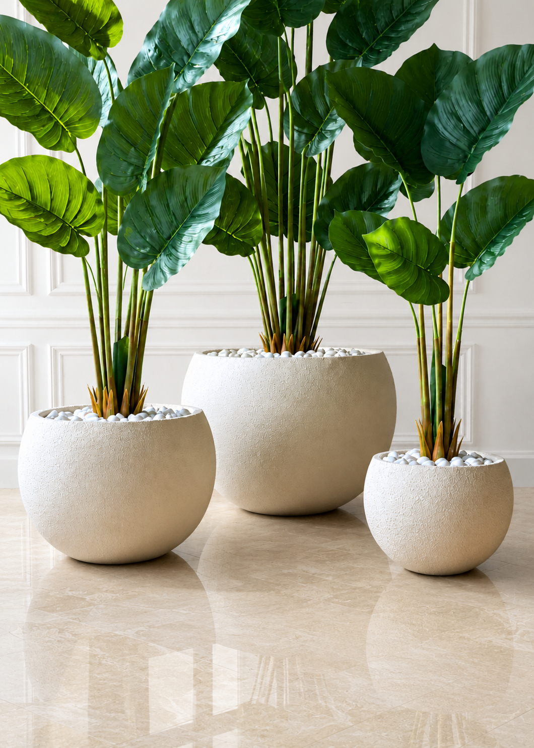 Lithos Planters - Chalk White