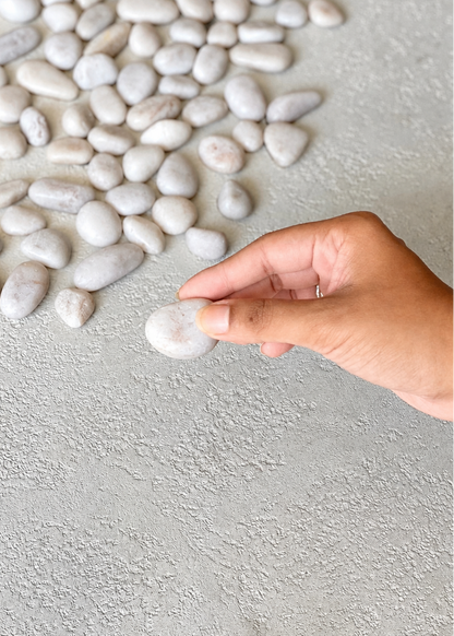 Pebbles – White Polished Stones