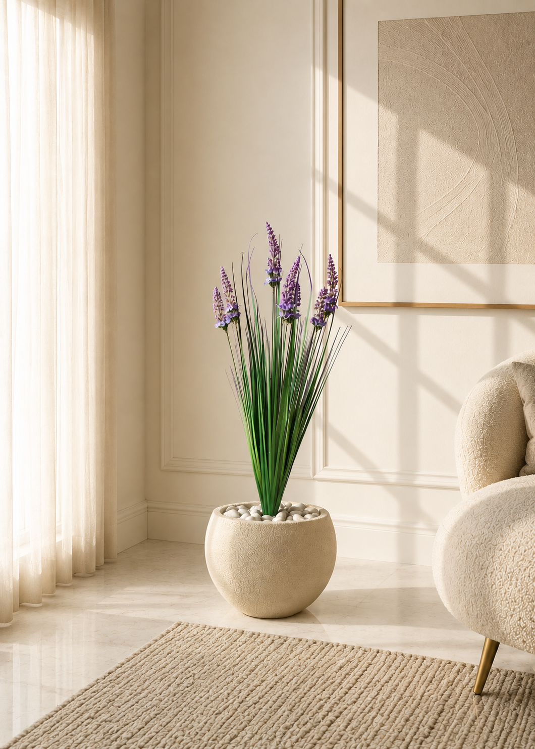 Artificial Foxtail Pampas Bunch - 3 Feet