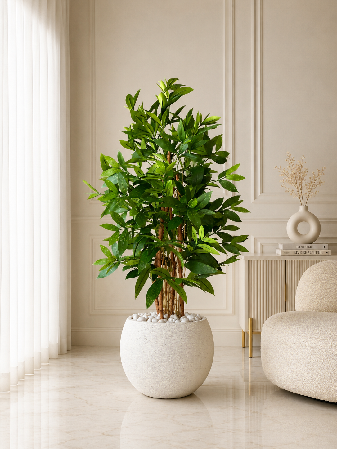Artificial Dracaena Surculosa Plant - 4 Feet