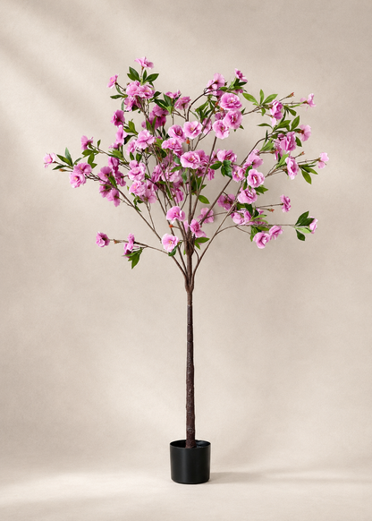 Artificial Hibiscus Plant - 5 Feet