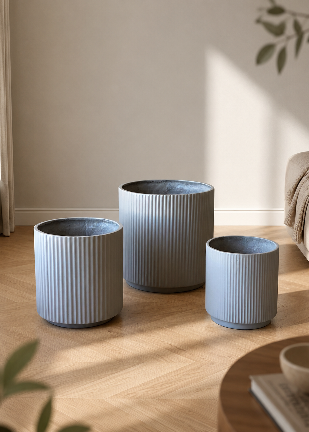 Linear Planters -  Light Grey