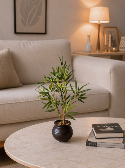 Artificial Lucky Bamboo Bonsai Plant