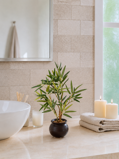 Artificial Lucky Bamboo Bonsai Plant