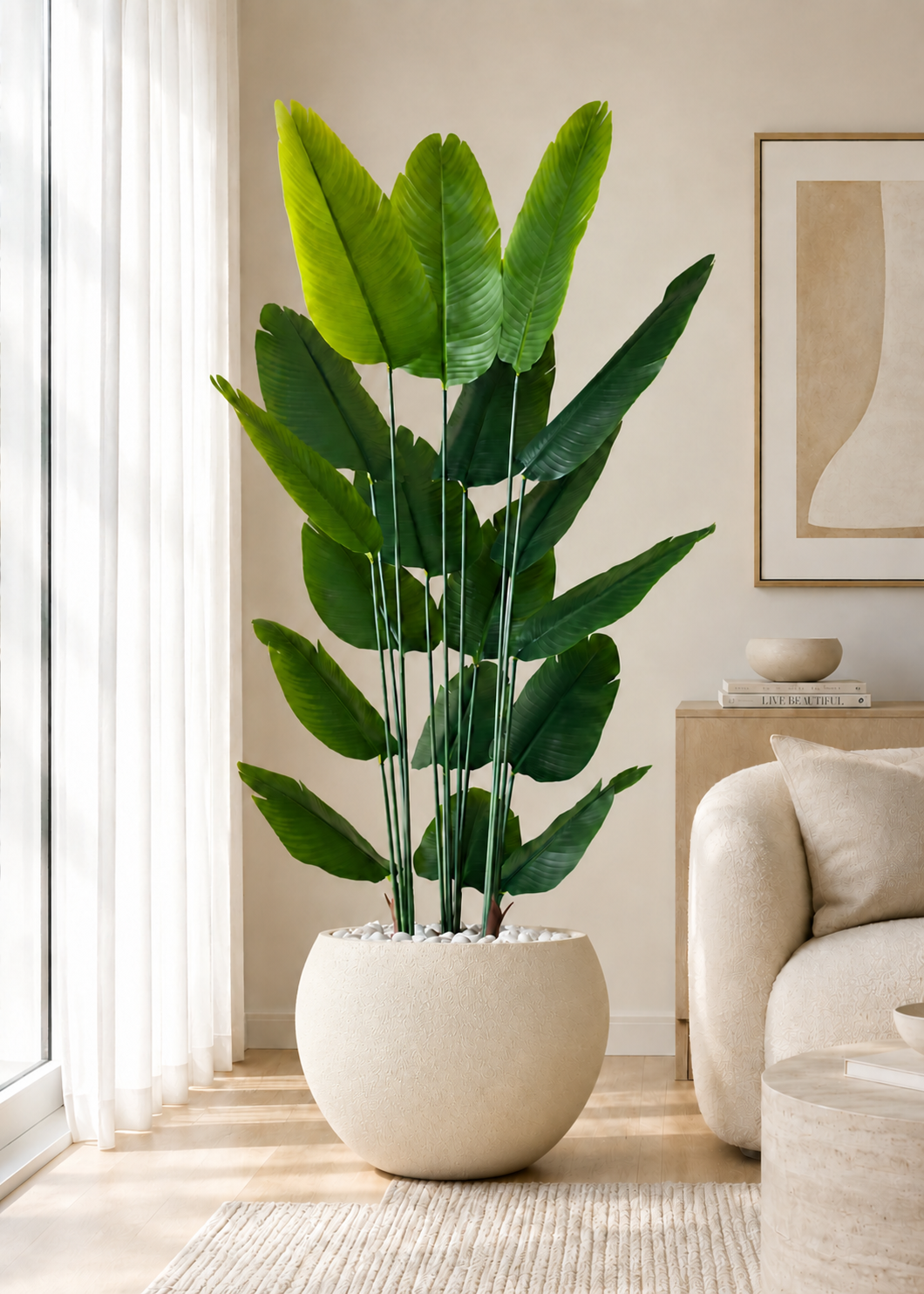 Lithos Planters - Beige
