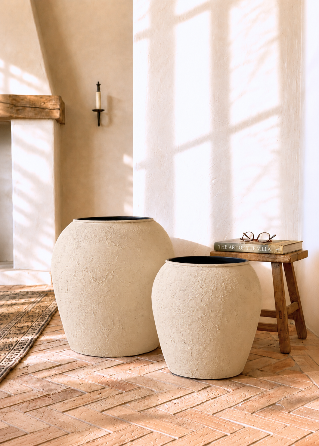 Mesa Planters - Rustic Ivory