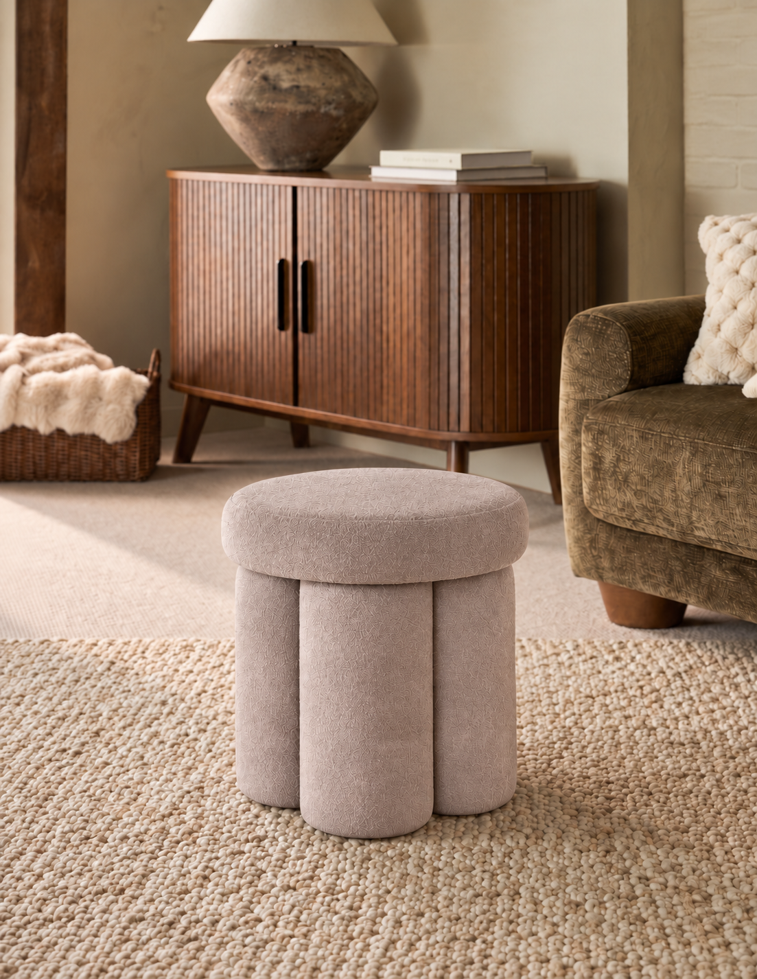 Derby Pouffe - Beige