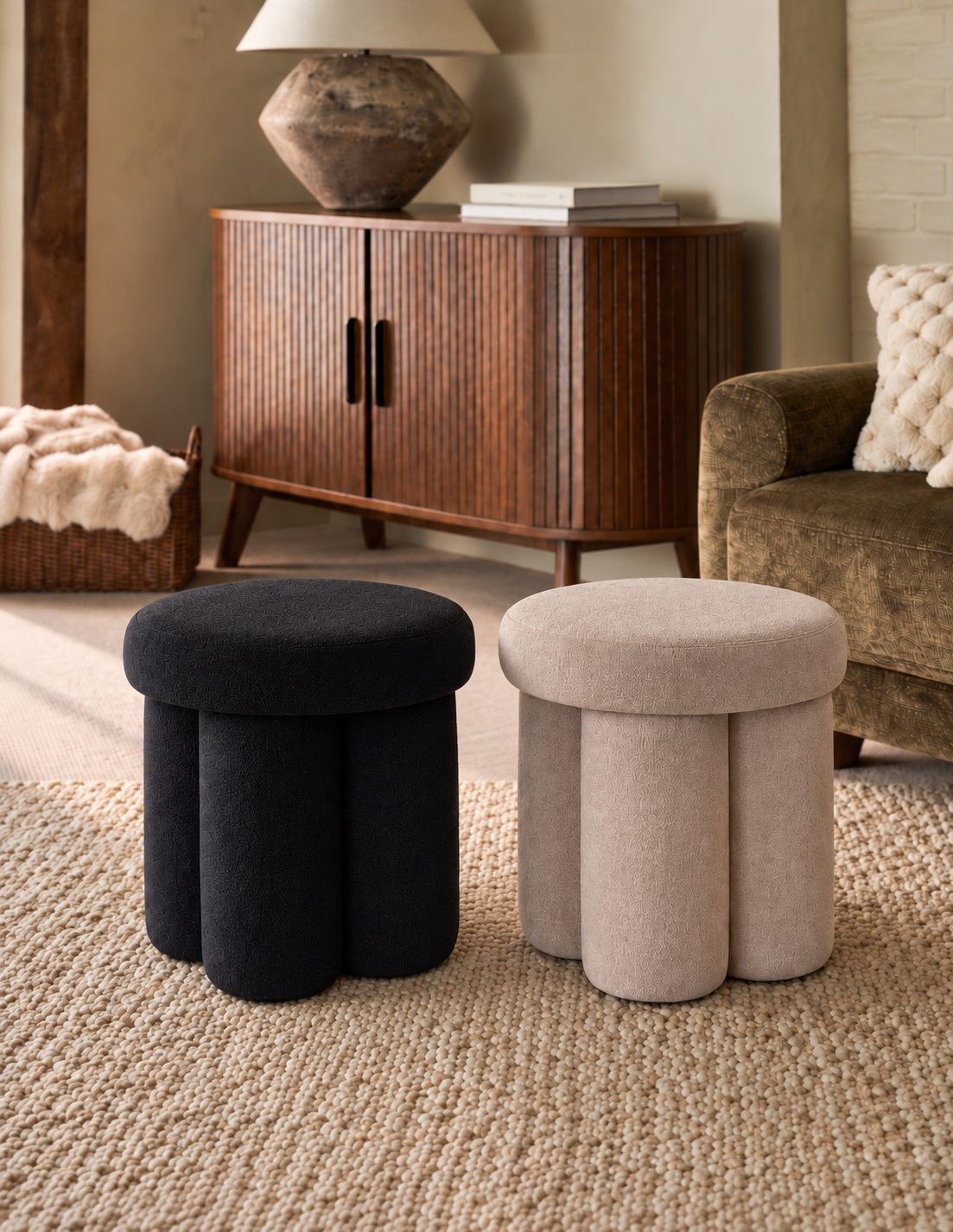 Derby Pouffe - Beige