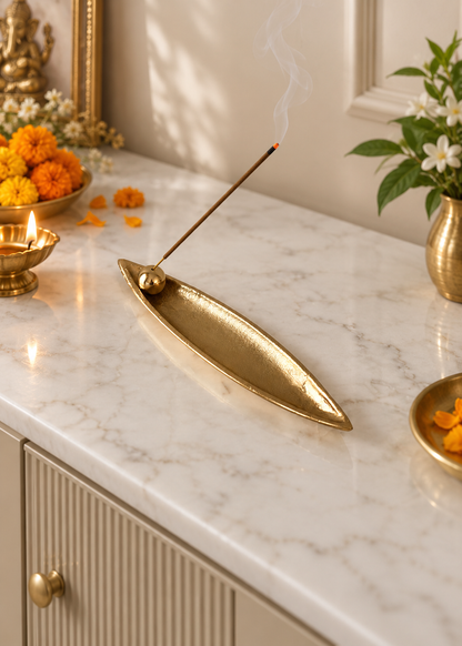 Serene Gold Incense Stick Holder