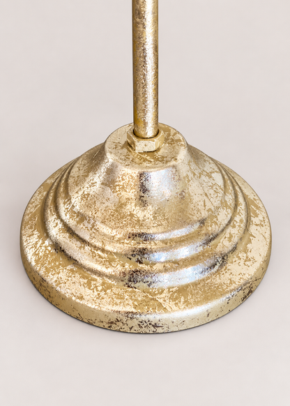 Antique Lotus Diya Stand - Small