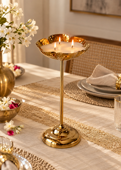Mehrauli Wax Diya Stand – Set of 2