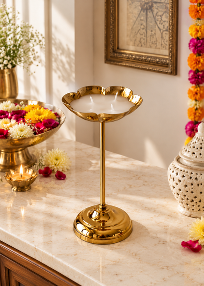 Mehrauli Wax Diya Stand – Set of 2