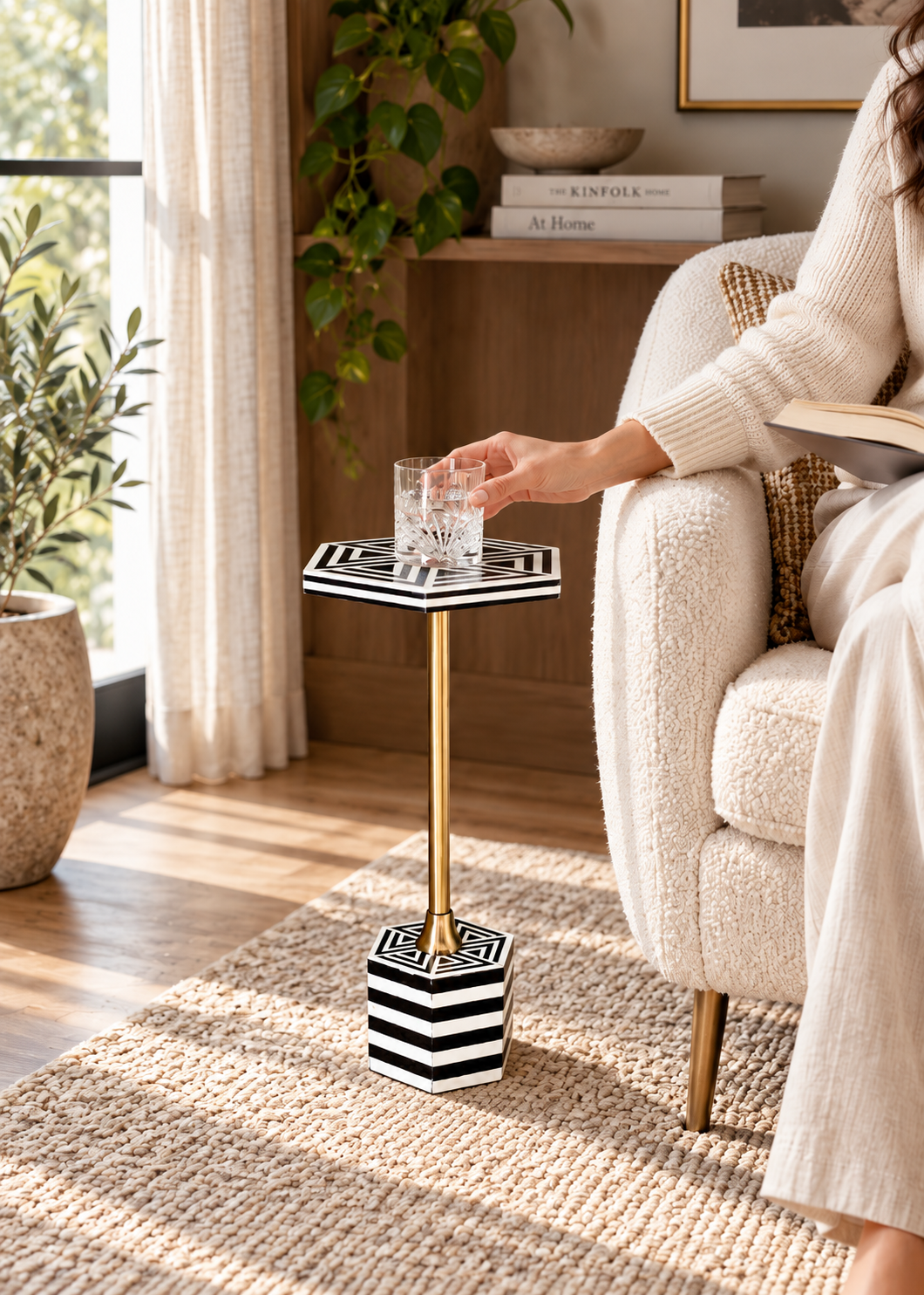 Cairo Inlay Drink Table