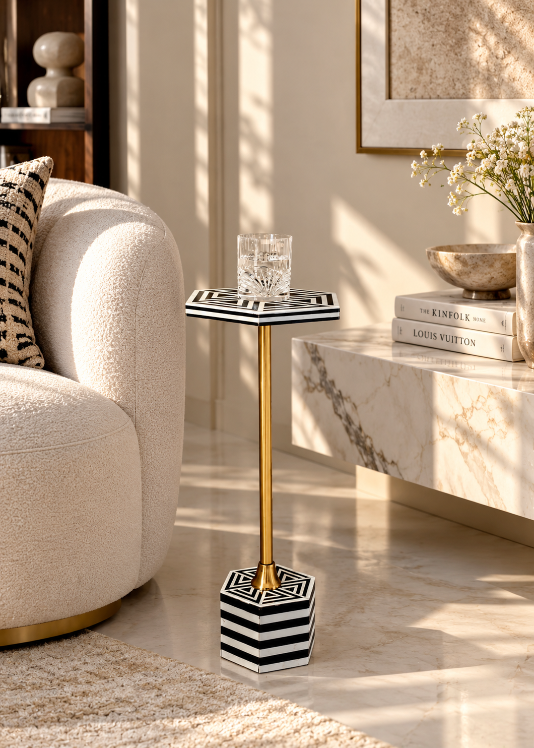 Cairo Inlay Drink Table