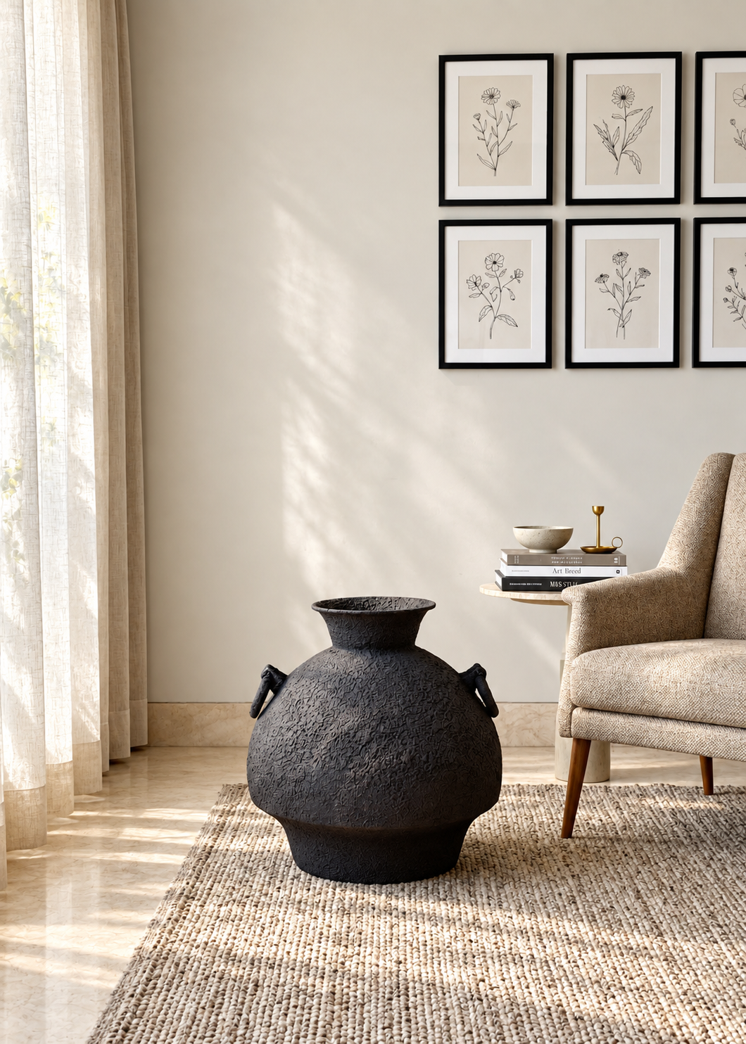 Claystone Amphora Planter