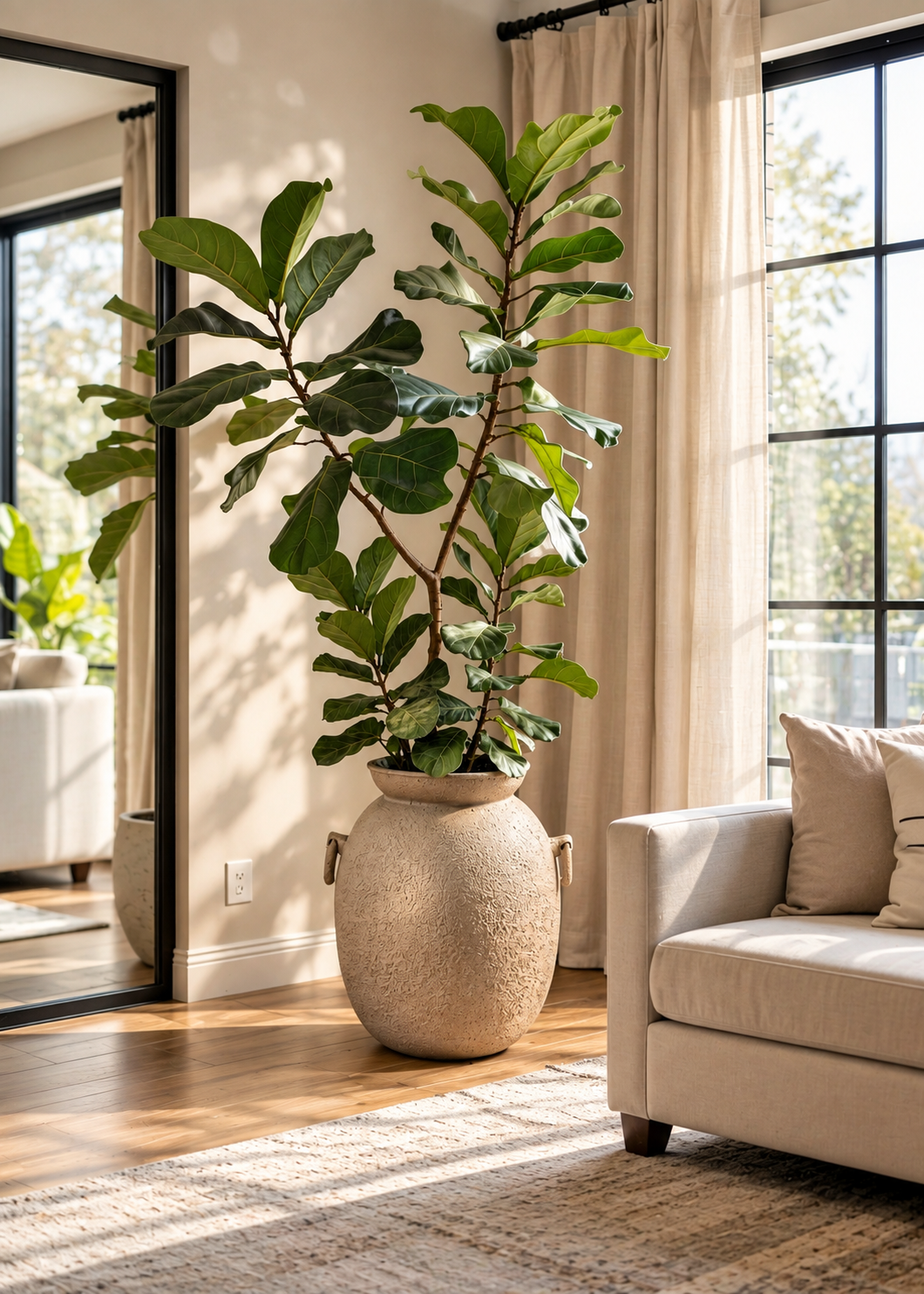 Claystone Urna Planter