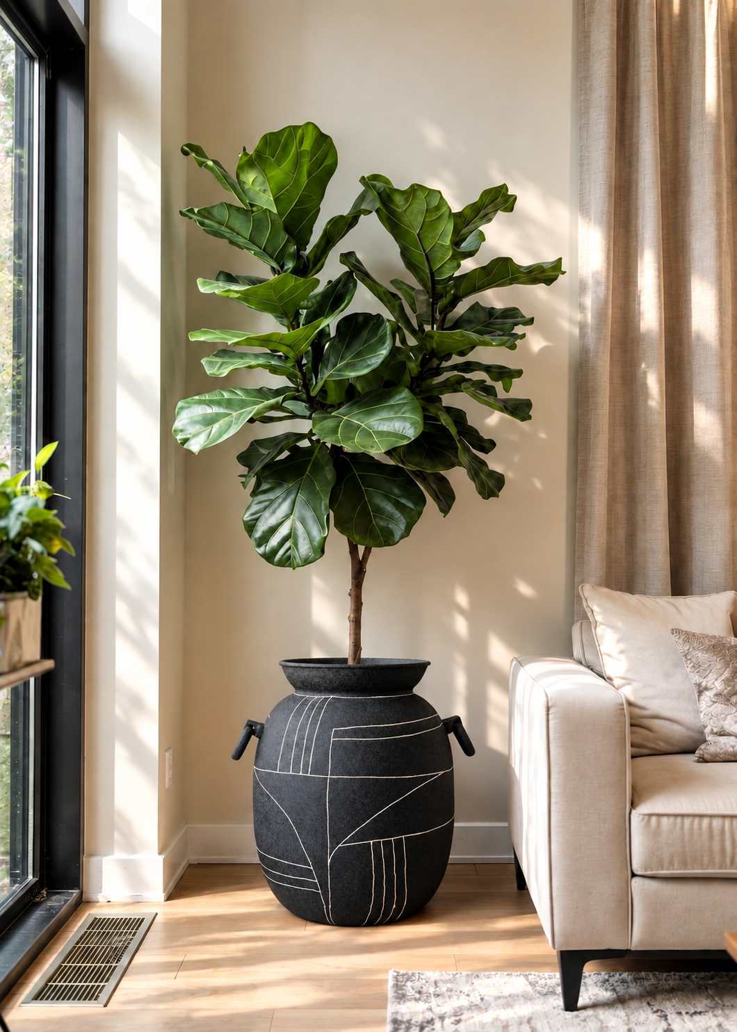 Dune Obsidian Urna Planter