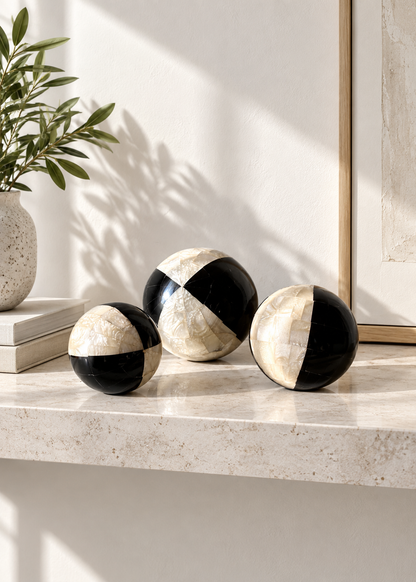 Monochrome Ball Set - Set of 3