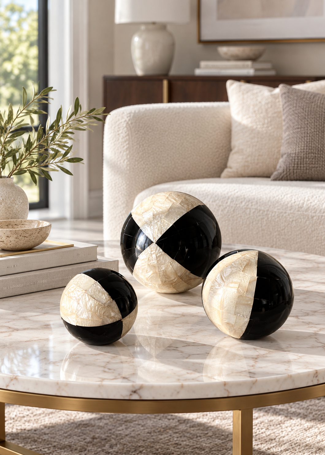 Monochrome Ball Set - Set of 3