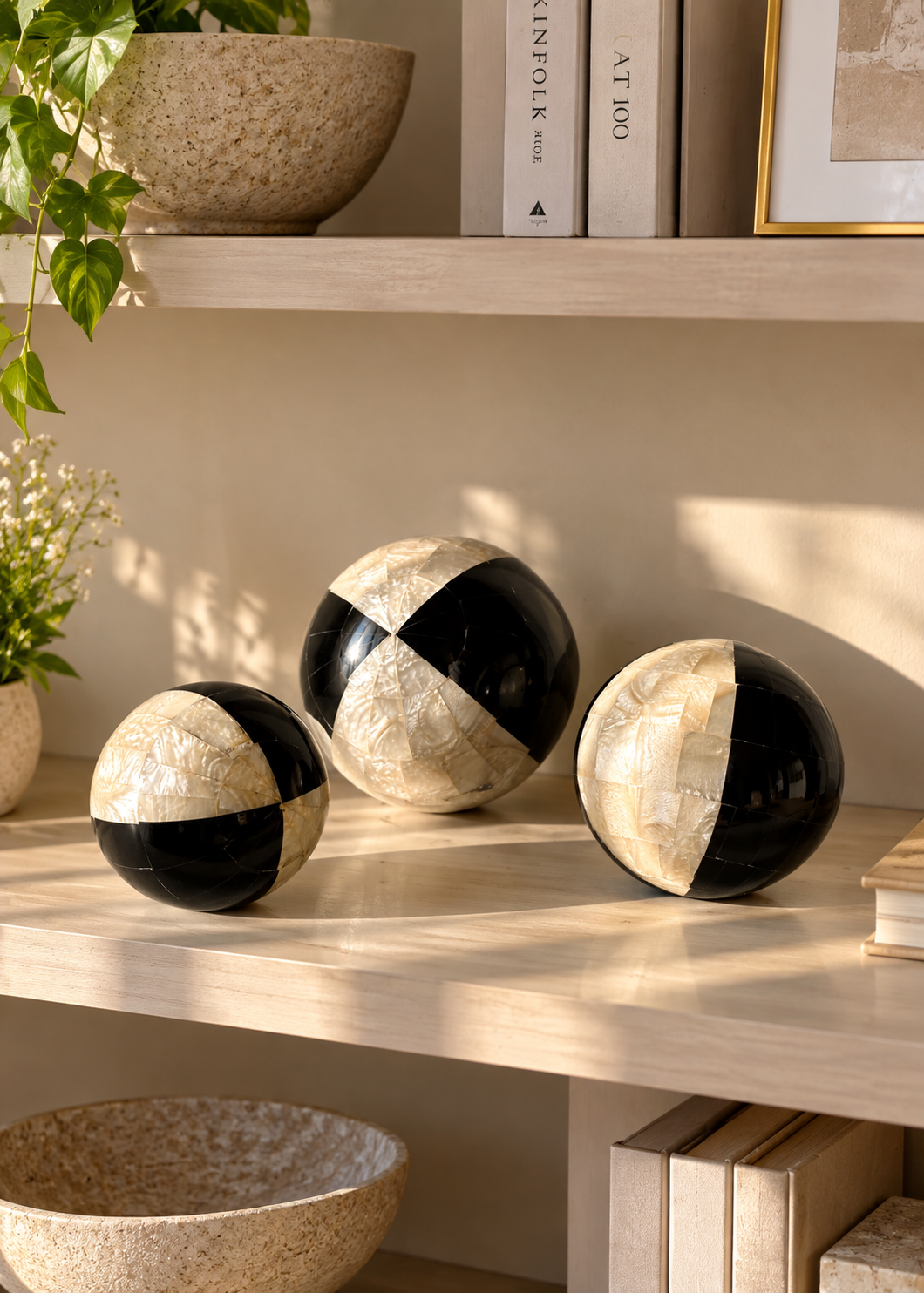 Monochrome Ball Set - Set of 3