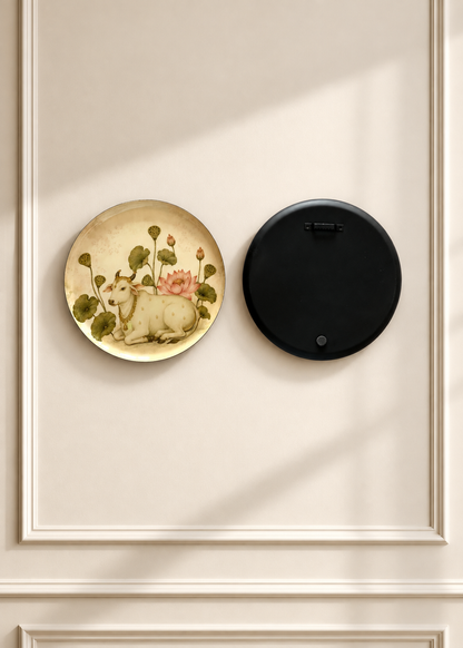Lotus Pichwai Wall Plates (Set of 5)