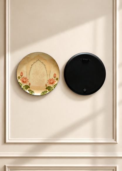 Lotus Pichwai Wall Plates (Set of 5)