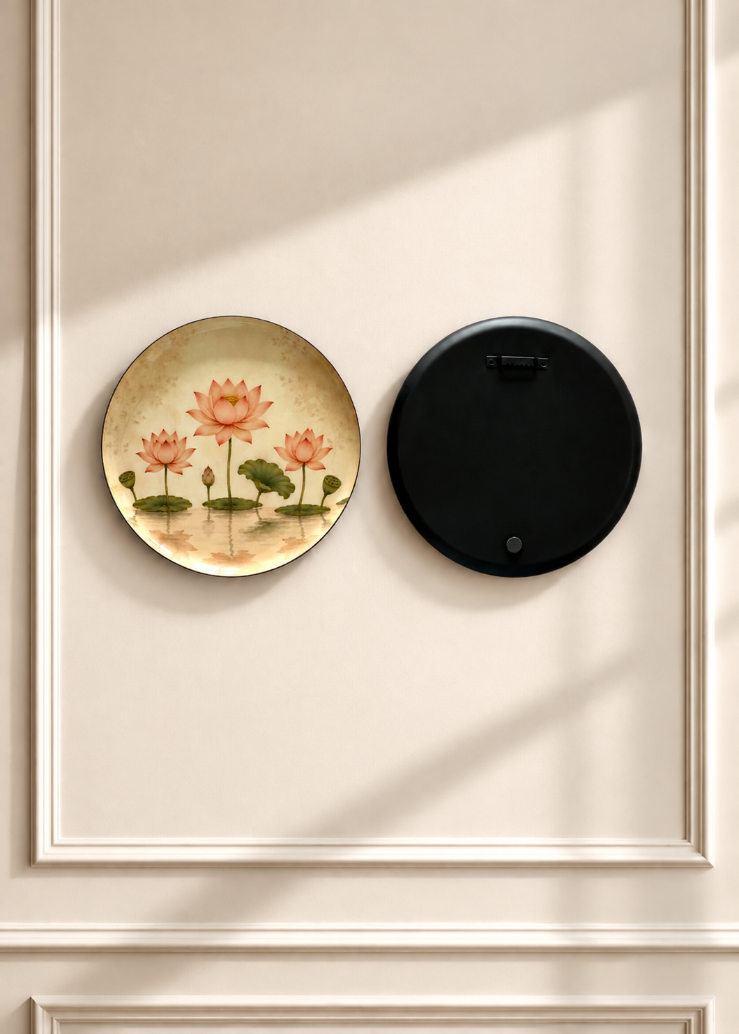 Lotus Pichwai Wall Plates (Set of 5)