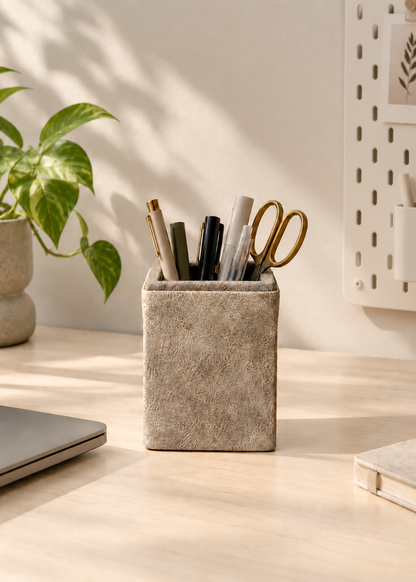 Mino Textured Desktop Pen Holder