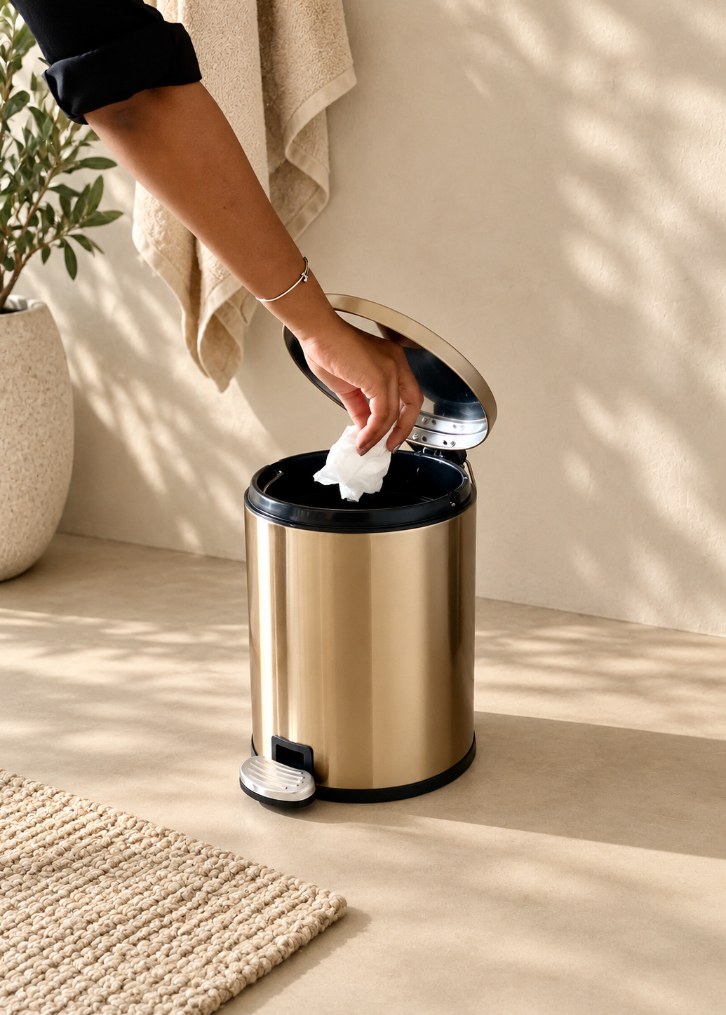 Helix Gold Dustbin - 6L