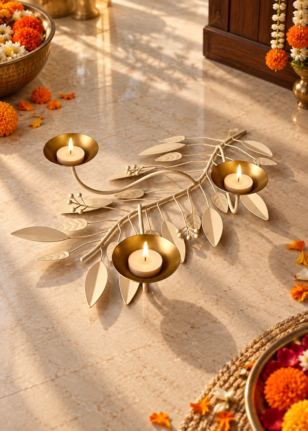Arbor Leaf Candle Stand