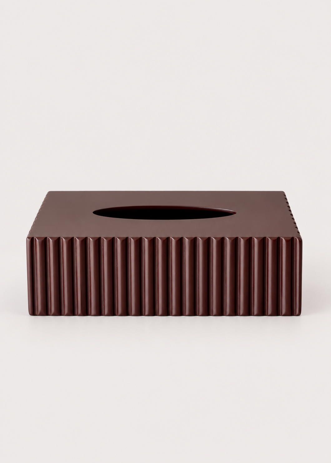Imperium Fluted Tissue Box - Walnut