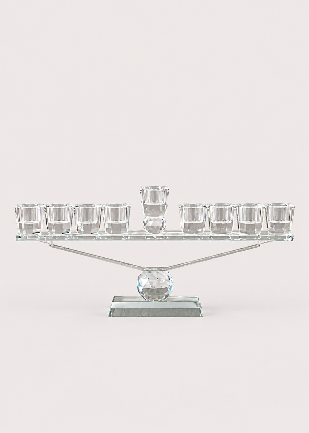 Nine Arm Crystal Candle Holders
