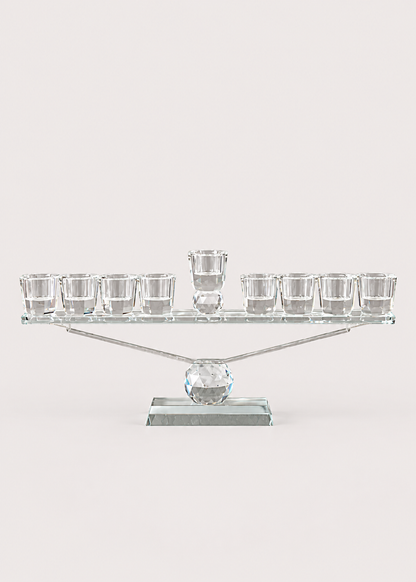 Nine Arm Crystal Candle Holders