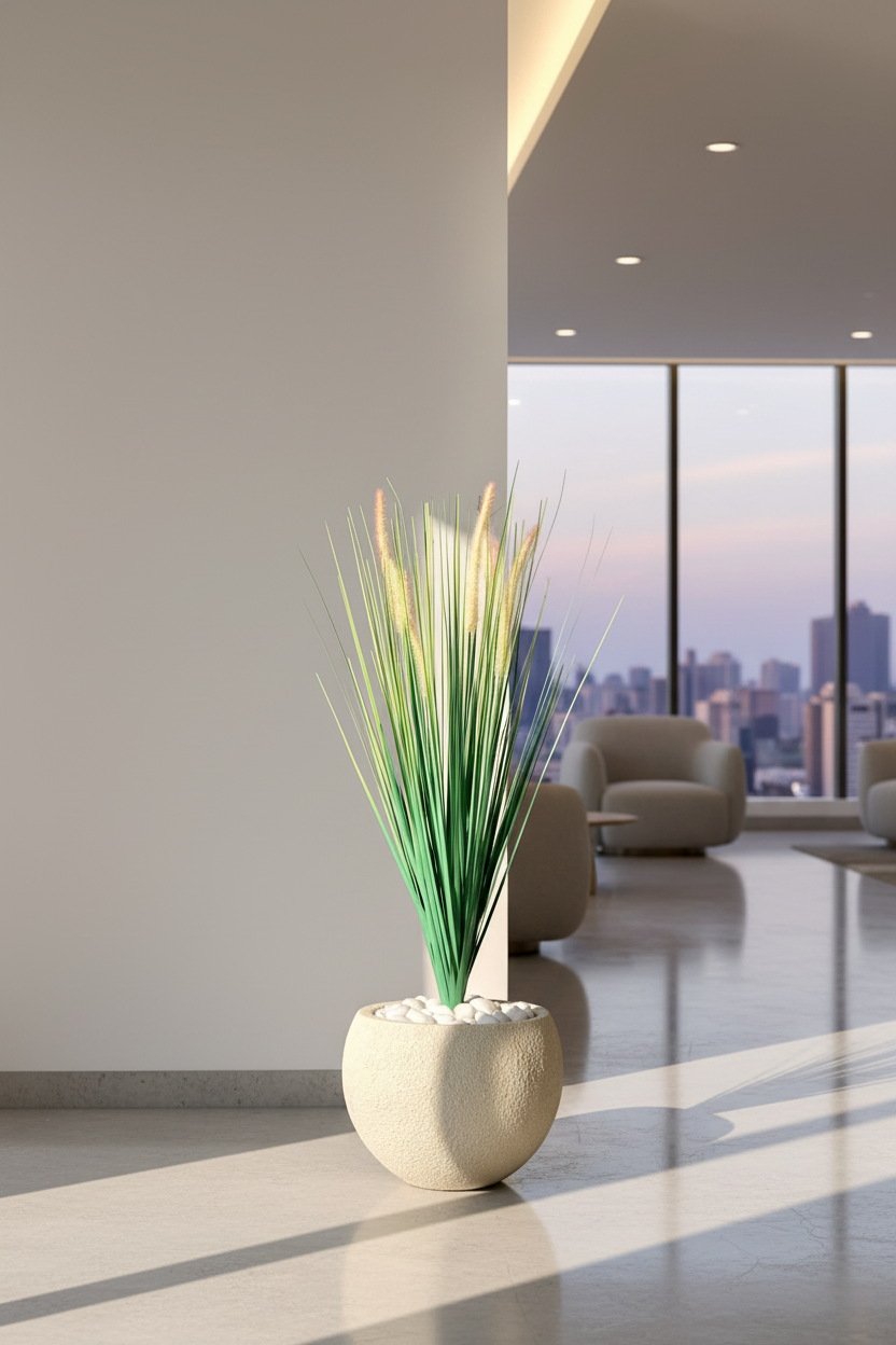 Artificial Sage Pampas Grass Bunch - 3 Feet