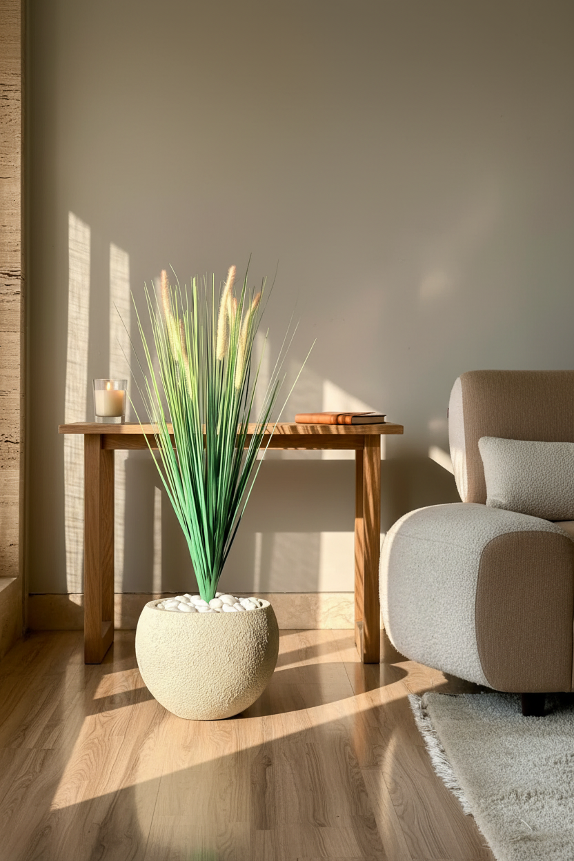 Artificial Sage Pampas Grass Bunch - 3 Feet