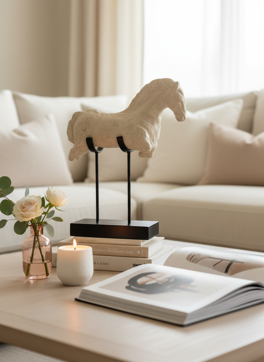 Terracotta Phantom  Horse Sculpture