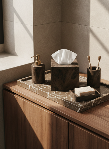 Indo Mocha Square Tissue Box